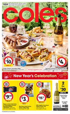 Coles Catalogue NSW METRO - Coles catalogue for Offer valid Thu 25 Dec 2025 - Tue 30 Dec 2025