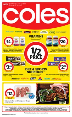 Coles Catalogue NSW METRO - Coles catalogue for Offer valid Wed 7 Jan 2026 - Tue 13 Jan 2026