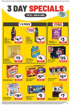3 Day Specials