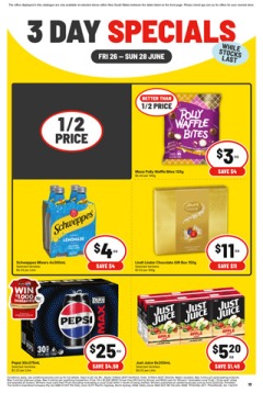 3 Day Specials