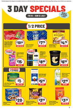 3 Day Specials