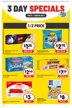 3 Day Specials