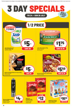 3 Day Specials