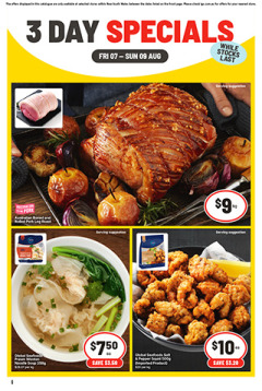 3 Day Specials