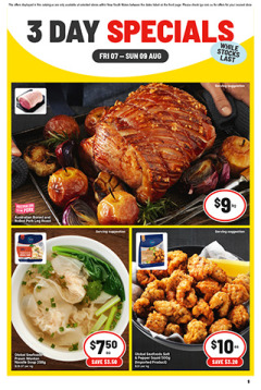 3 Day Specials