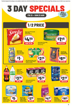 3 Day Specials