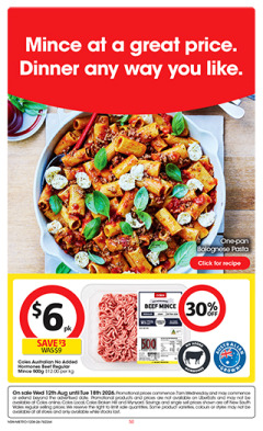 Mince at a great price. Dinner any way you like.