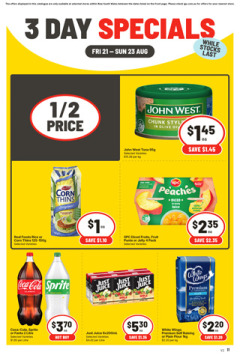 3 Day Specials