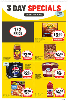 3 Day Specials