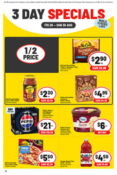 3 Day Specials