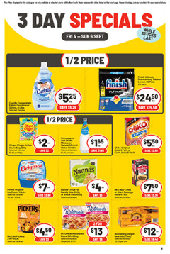 3 Day Specials