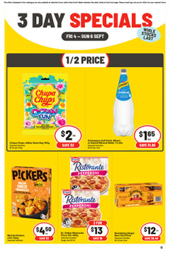 3 Day Specials