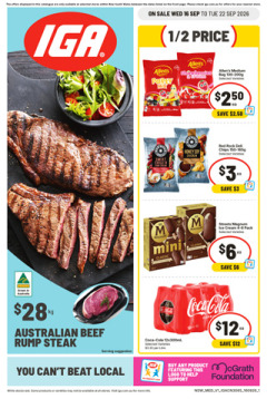 IGA NSW Medium V1 catalogue cover