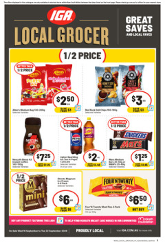 IGA NSW Local Grocer V1 catalogue cover