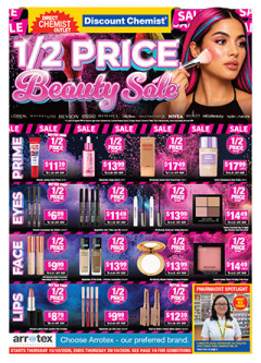 ½ Price Beauty Sale catalogue cover