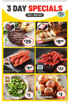 3 Day Specials