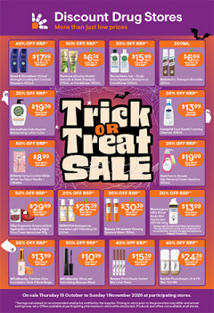 Trick OR Treat Sale catalogue cover