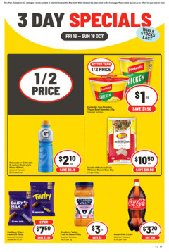 3 Day Specials