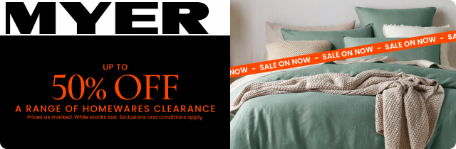 Stocktake Sale Hardgoods - Myer