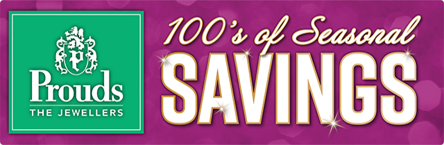 100s of Seasonal Savings - Prouds