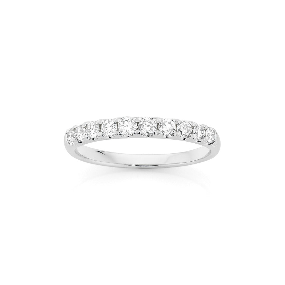 18ct White Gold Diamond Anniversary Band