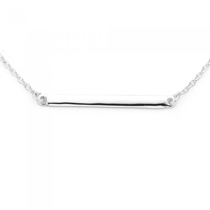 Silver 45cm Bar Necklet - Goldmark AU 