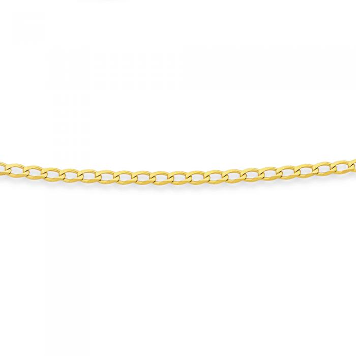 9ct Gold 50cm Solid Curb Chain