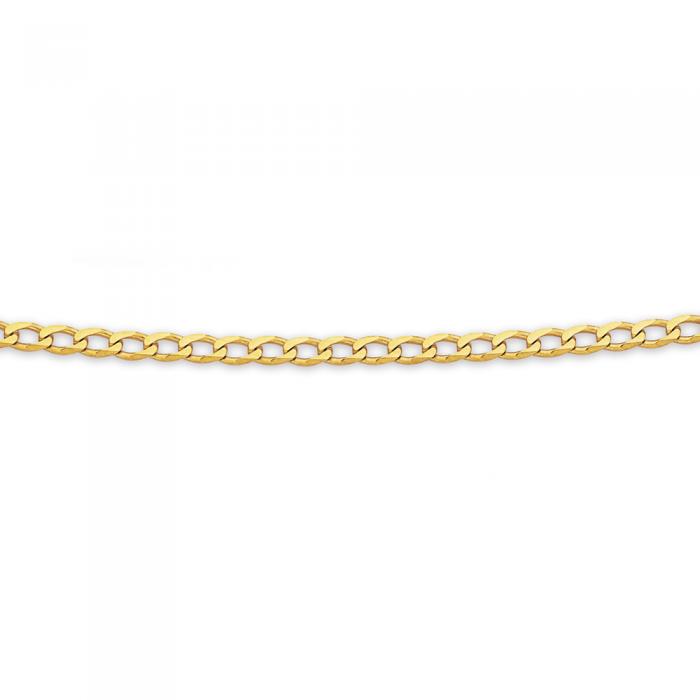 9ct Gold 45cm Solid Curb Chain