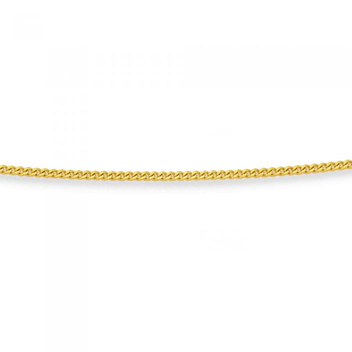 9ct Gold 50cm Solid Curb Chain