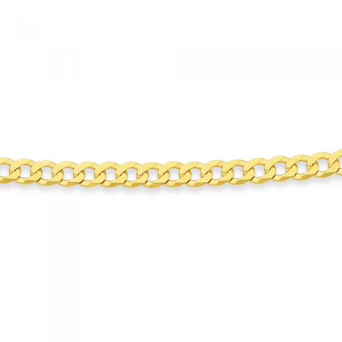 9ct Gold 45cm Solid Curb Chain