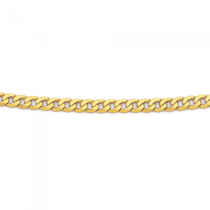9ct Gold 45cm Solid Curb Chain