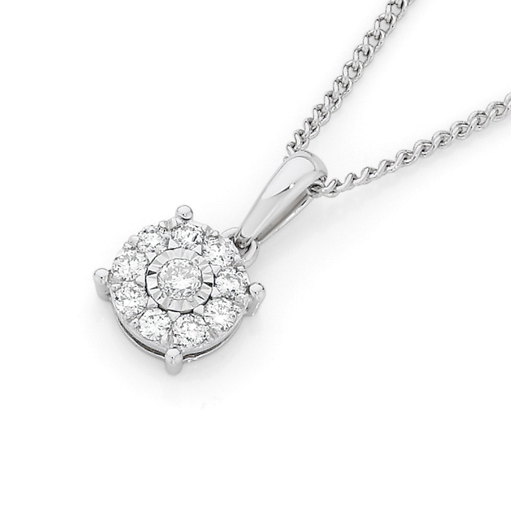 9ct White Gold Pendant - Angus & Coote Catalogue - Salefinder