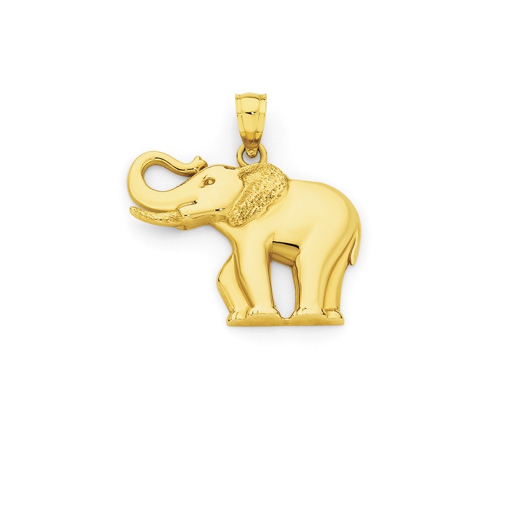 9ct gold hot sale elephant pendant