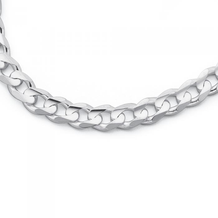 Sterling Silver 55cm Curb Gents Chain