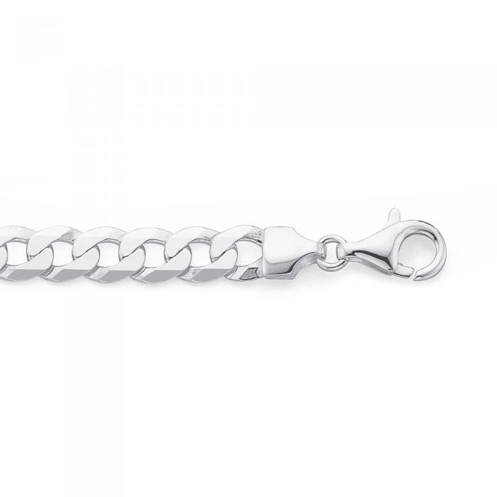 Sterling Silver 21cm Cuban Curb Gents Bracelet