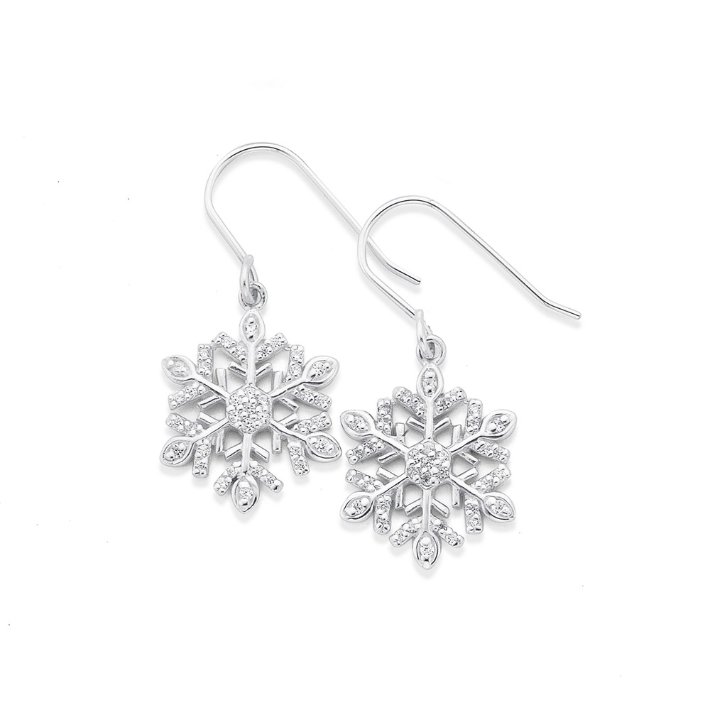 prouds snowflake earrings