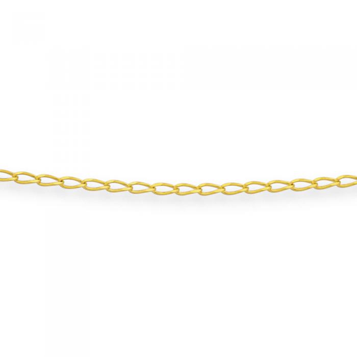9ct Gold 50cm Solid Open Curb Chain