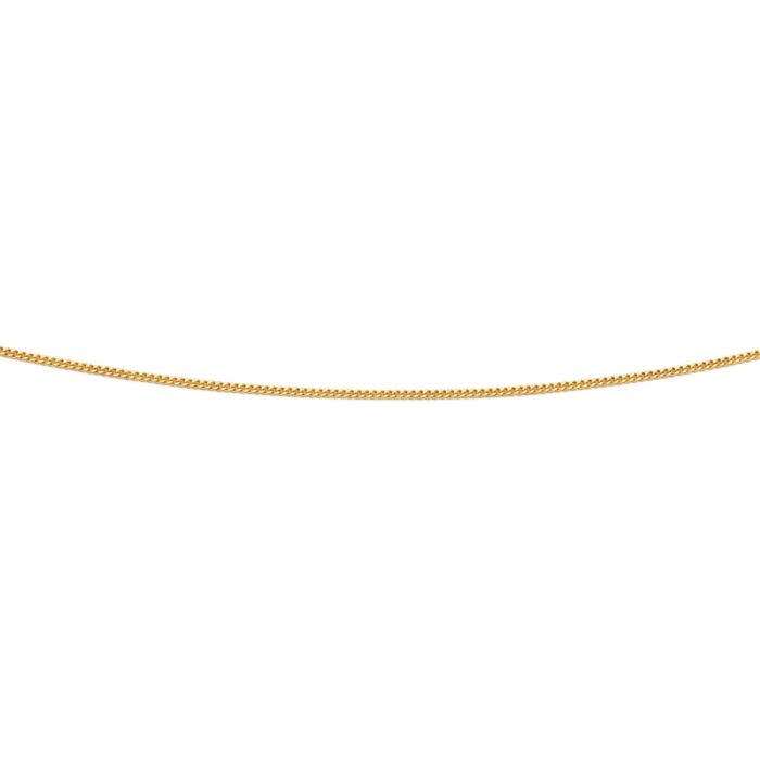 9ct Gold 45cm Solid Curb Chain