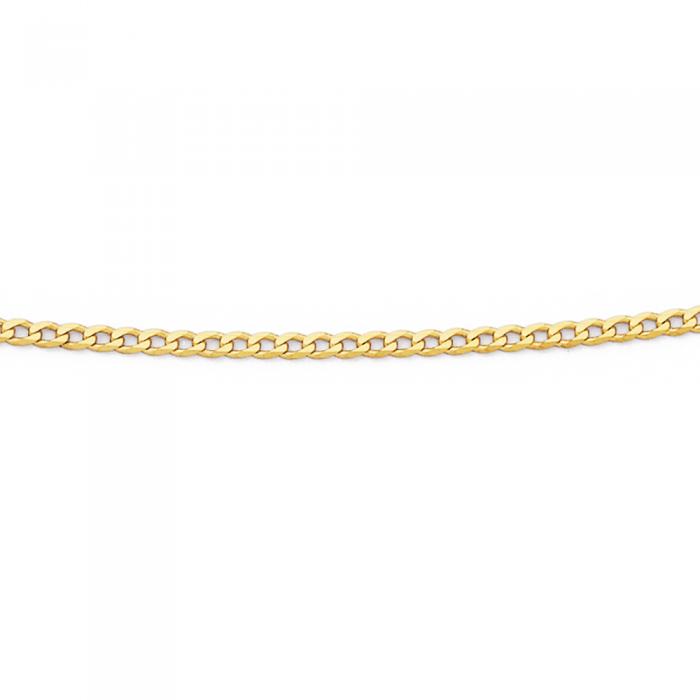 9ct Gold 50cm Solid Curb Chain