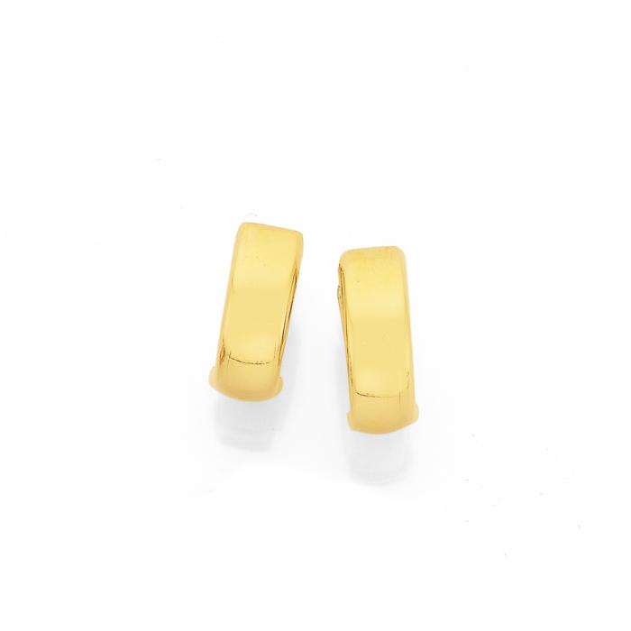 9ct Gold 10mm Huggie Earrings