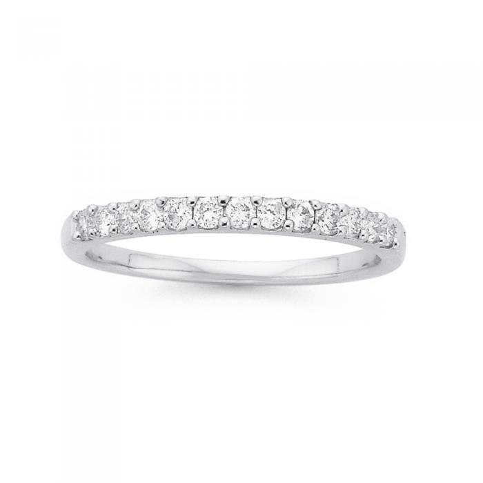 9ct White Gold Diamond Anniversary Band