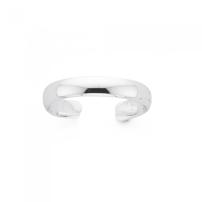 Sterling Silver Plain Toe Ring