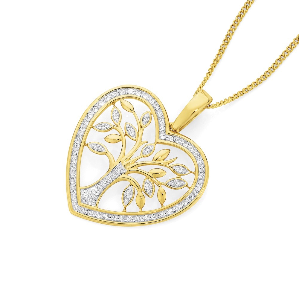 Tree of life 2024 heart pendant