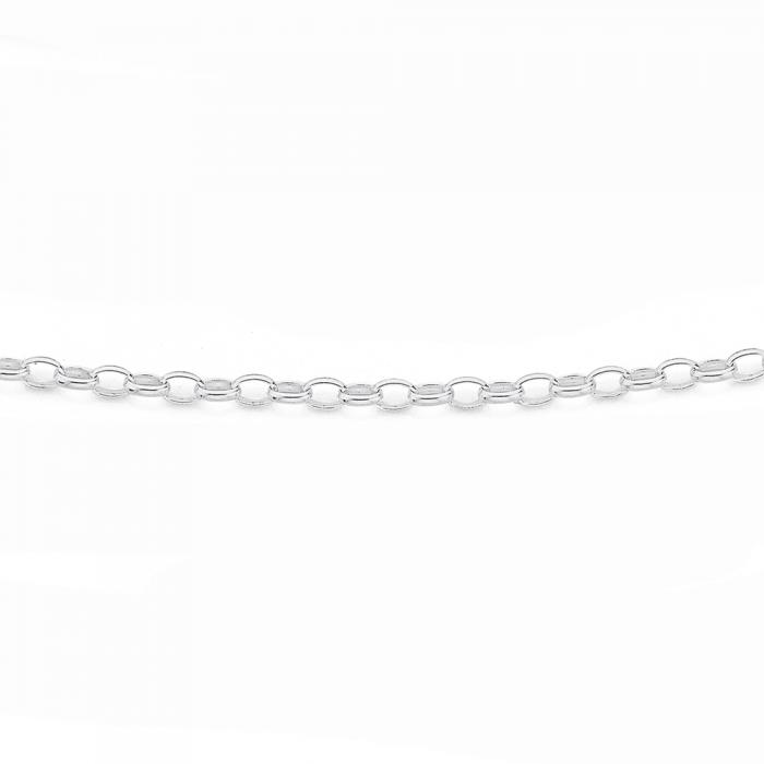 Sterling Silver 50cm Oval Belcher Chain