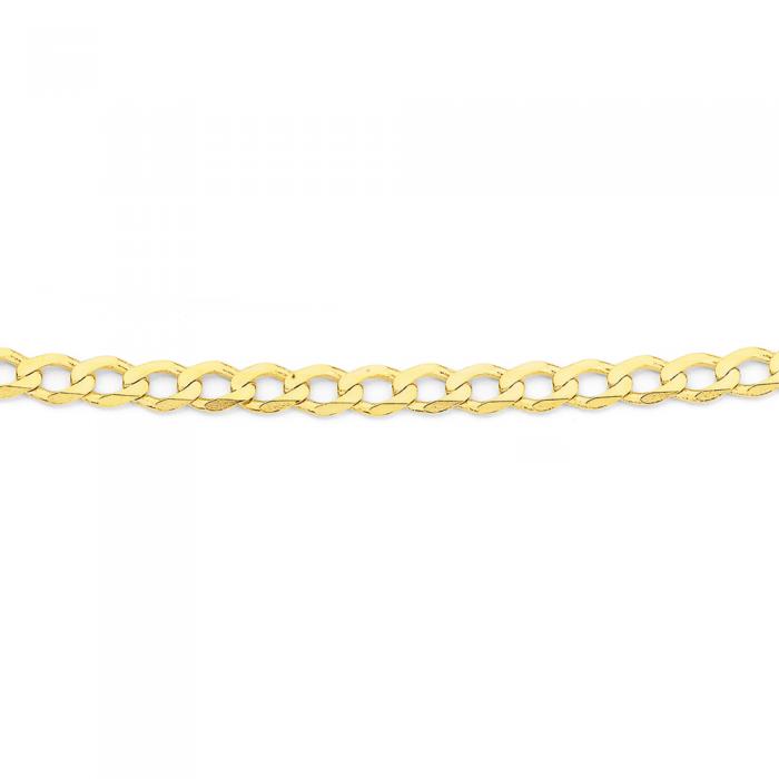 9ct Gold 45cm Solid Curb Chain