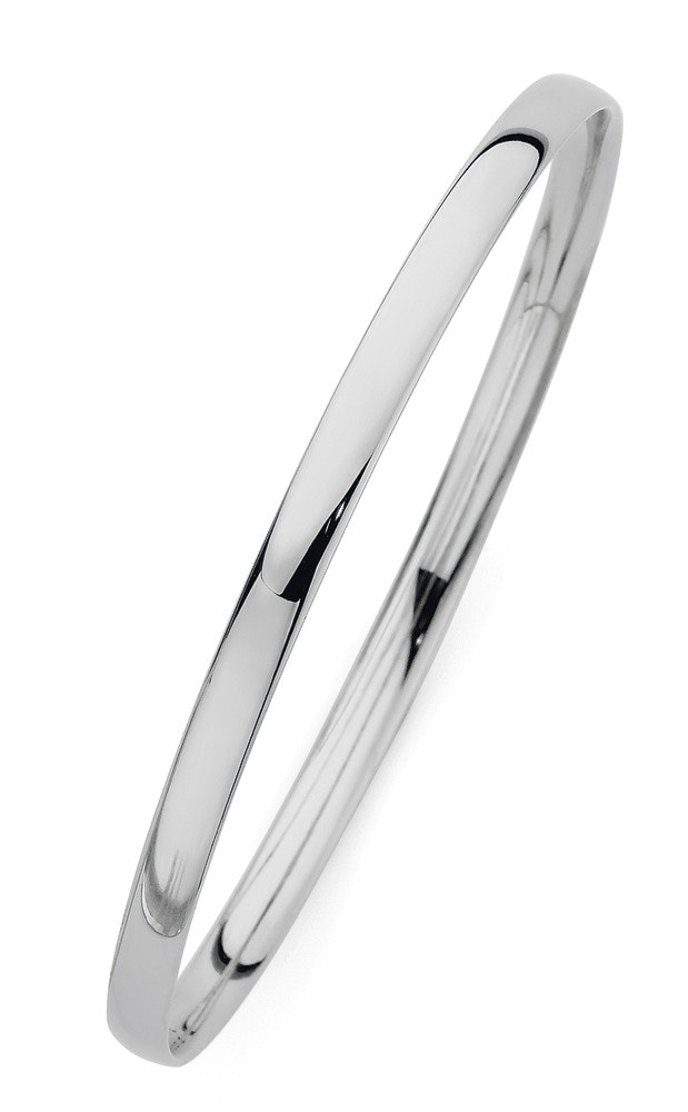 9ct White Gold 65mm Solid Bangle - Angus & Coote Catalogue - Salefinder