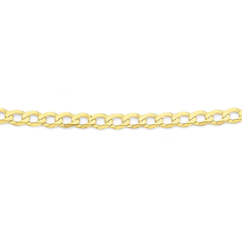 9ct Gold 50cm Solid Curb Chain