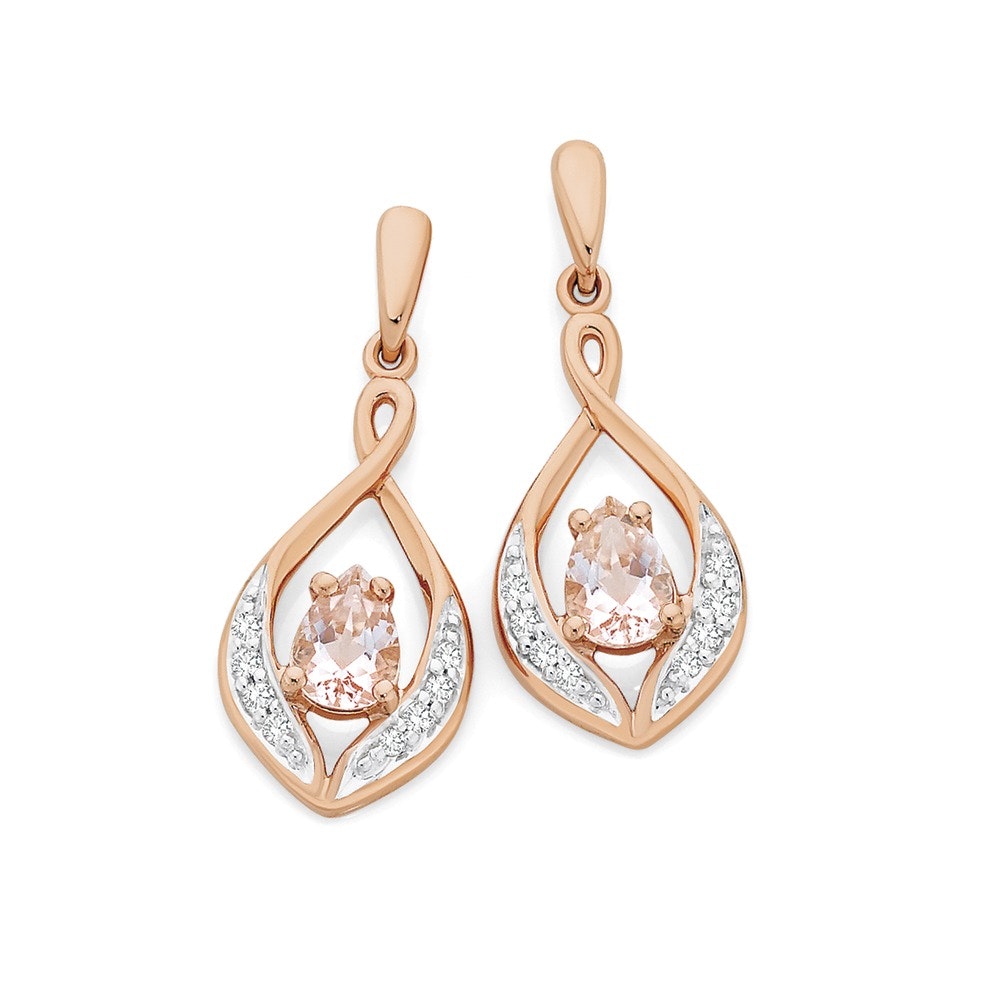 Morganite earrings online prouds