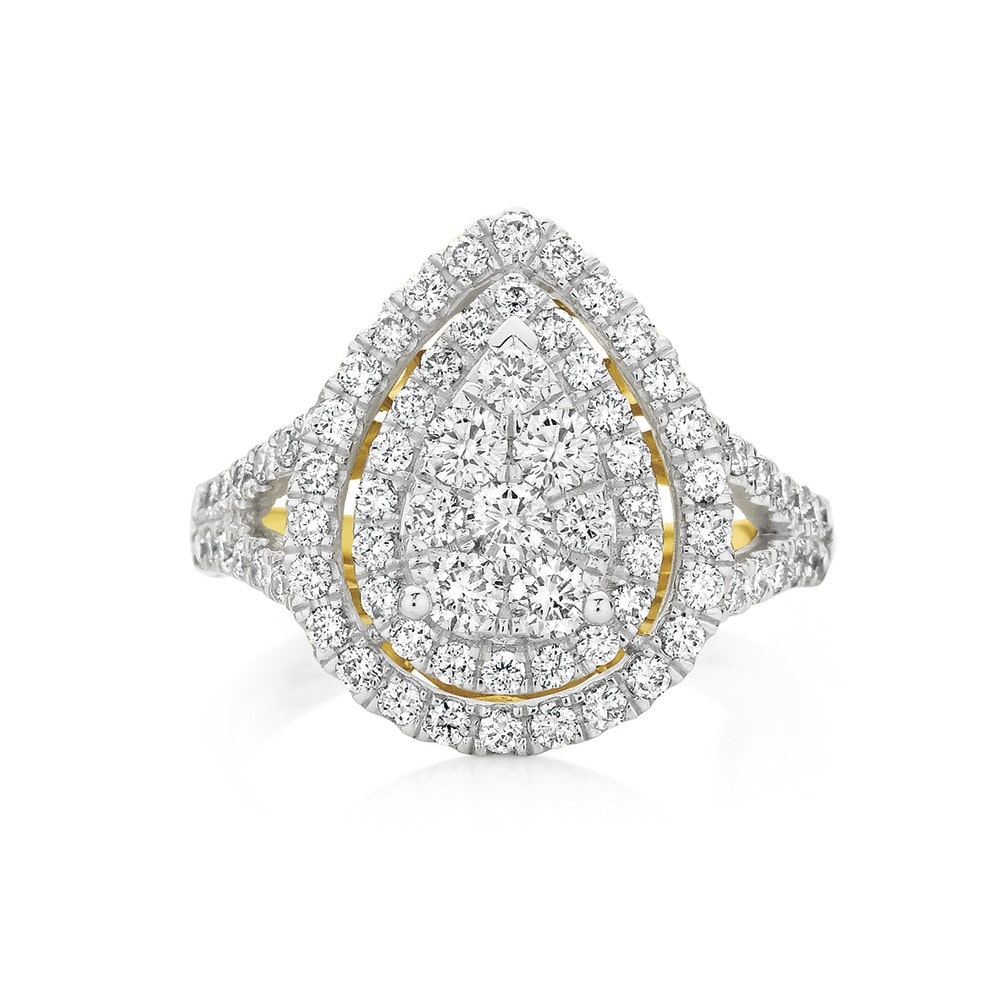 Pear shaped diamond ring outlet angus and coote