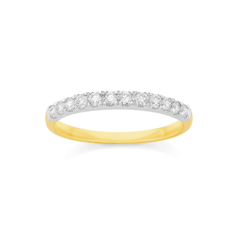 9ct Gold Diamond Band